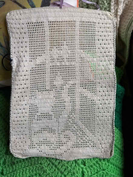 Photo of free Crocheted cat/bird window hanging (Ossining) #2