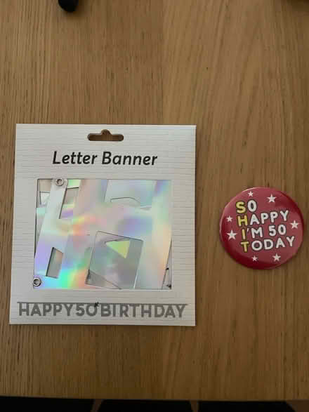 Photo of free 50 banner and badge (Braintree CM7 2) #1