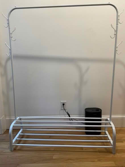 Photo of free White Metal Garment Rack (Chevy Chase DC) #1