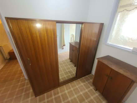 Photo of free Vintage double wardrobe with draws mirror & brass handles (Worthing BN11) #1