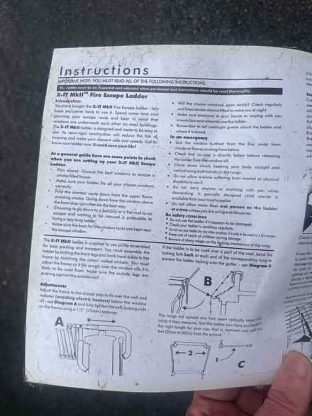 Photo of free Fire escape ladder - home use (Droylsden M11) #4