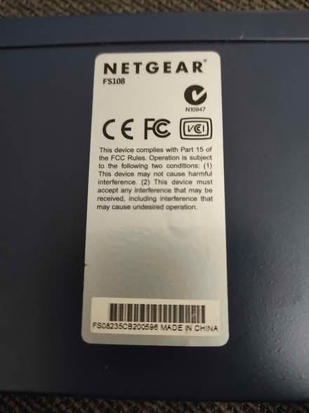 Photo of free Netgear Ethernet Switch 10/100 (Bermondsey Square SE1) #2