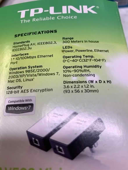 Photo of free TP Link mini power line adapter (Wrington BS40) #2