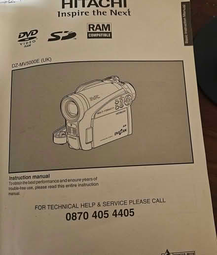 Photo of Hitachi DZ-MV500E (UK) CAMCORDER (NR32 high Street) #1