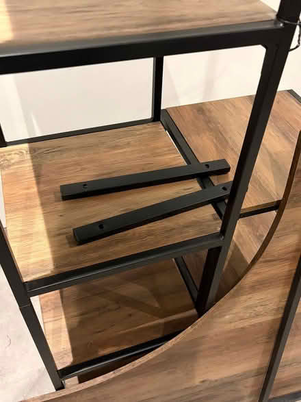 Photo of free Desk with shelves (some screws missing) (Bingfield Park N1) #3