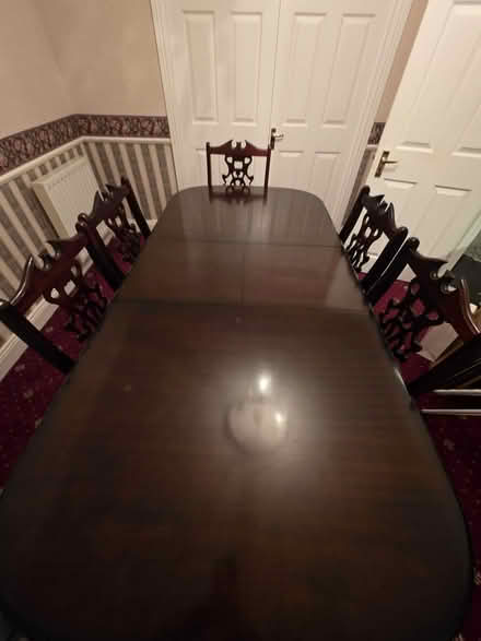 Photo of free Dining table and 6 chairs (Carpenterstown) #3