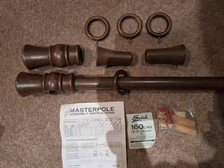 Photo of free Curtain pole with rings (St Albans AL1) #1
