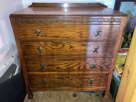 Photo of free Wooden chest of drawers (Pontypridd, CF37) #1