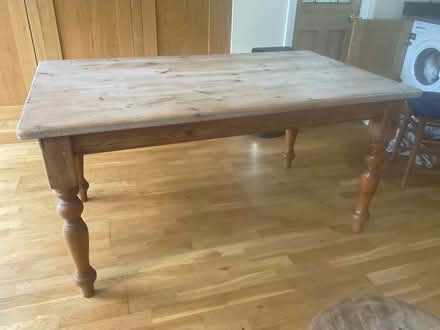 Photo of free Pine dining table (Tockwith) #1