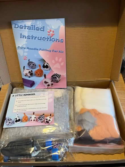 Photo of free New needle felting kit to make cats (New Eltham SE9) #1