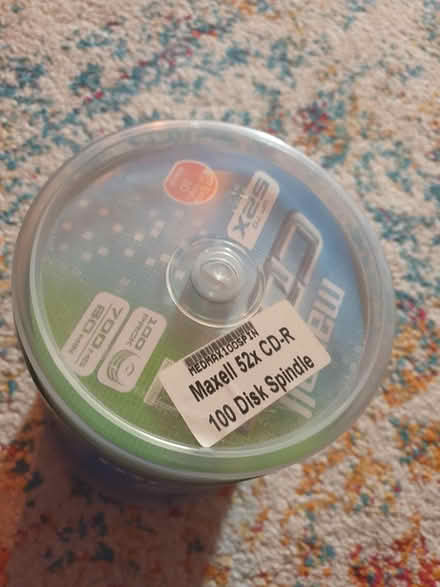 Photo of free new box of blank cd-r discs (Woodside WD25) #2