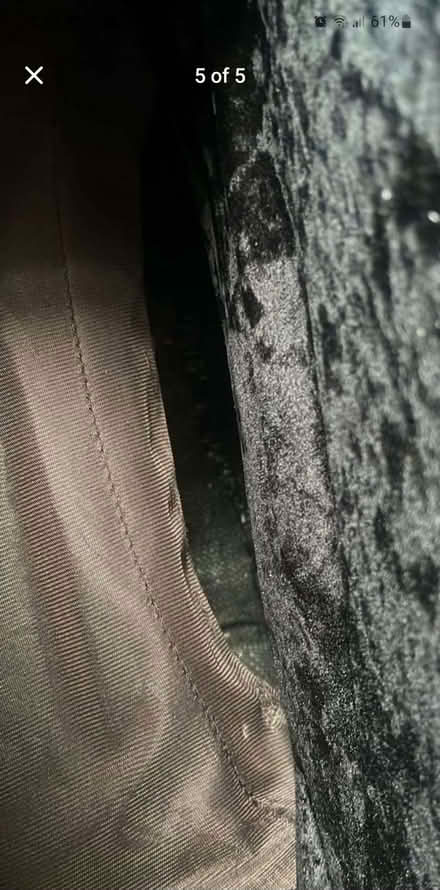 Photo of free Black Velvet Sofa (BD8) #4