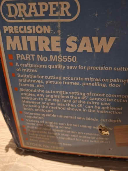 Photo of free Mitre saw (St Albans AL1) #2