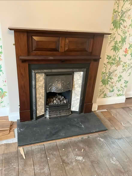 Photo of free Wooden/cast Iron Fire Surround (Minehead) #3
