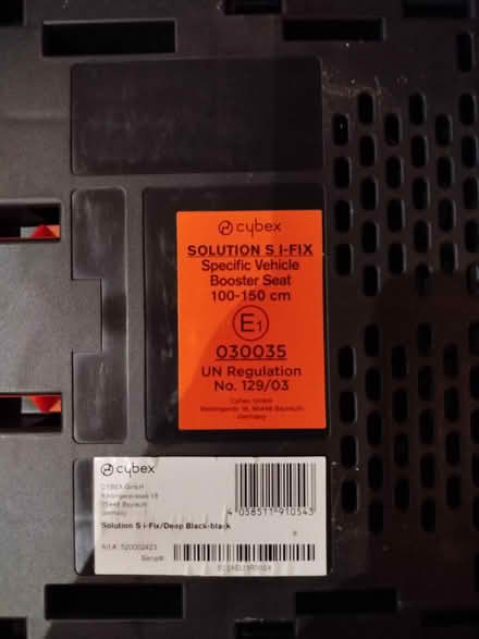 Photo of free Cybex car seat S-Fix (BS34 8GG) #2
