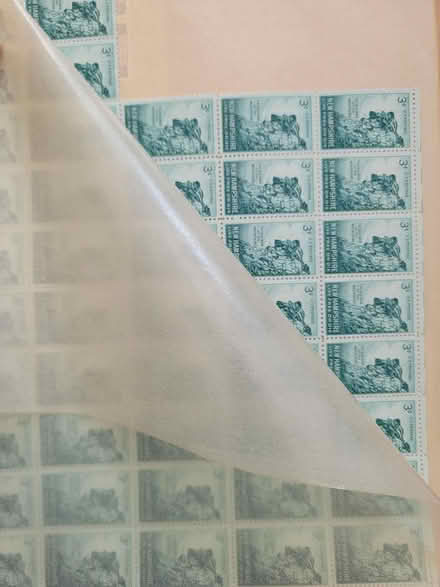 Photo of free Partial sheets of US stamps (North Oakland) #4