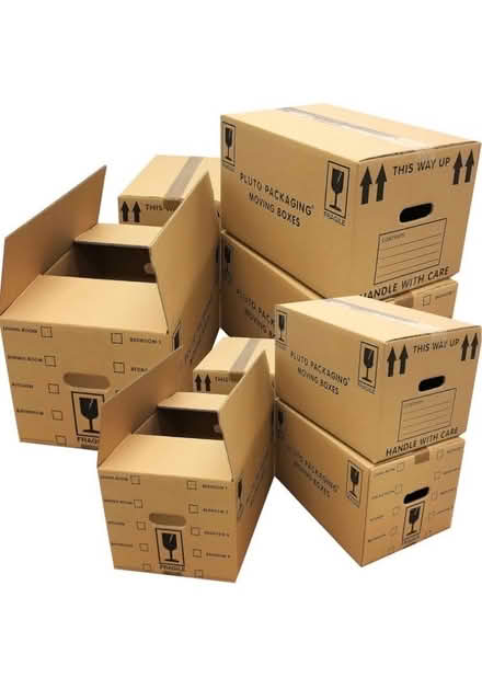 Photo of Old Cardboard Packing Boxes (BN2) #1