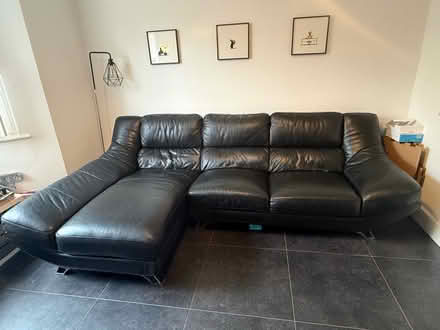 Photo of free Leather sofa (KT16) #1