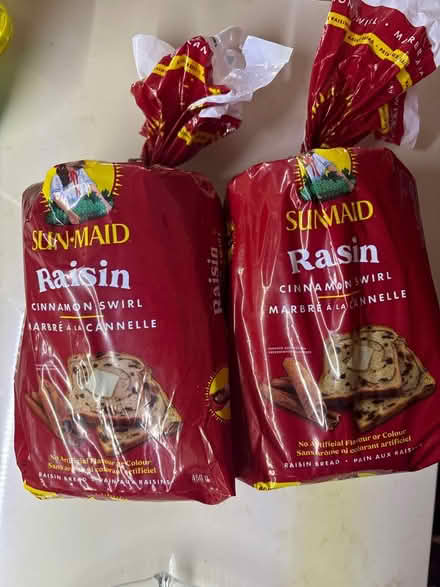 Photo of free Sun-maid raisin bread (Ninth Line & Hwy. 7 - Markham) #1