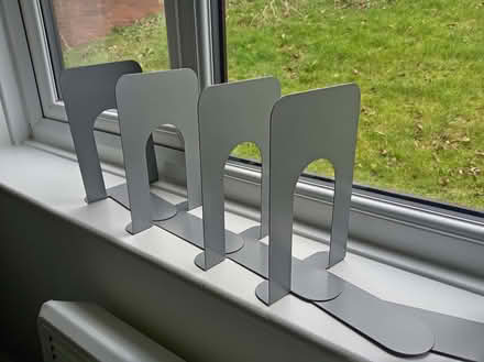 Photo of free 8 Metal Book-ends (Netherfield MK6) #1