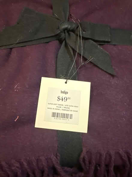 Photo of free Purple throw (Kanata Lakes) #2