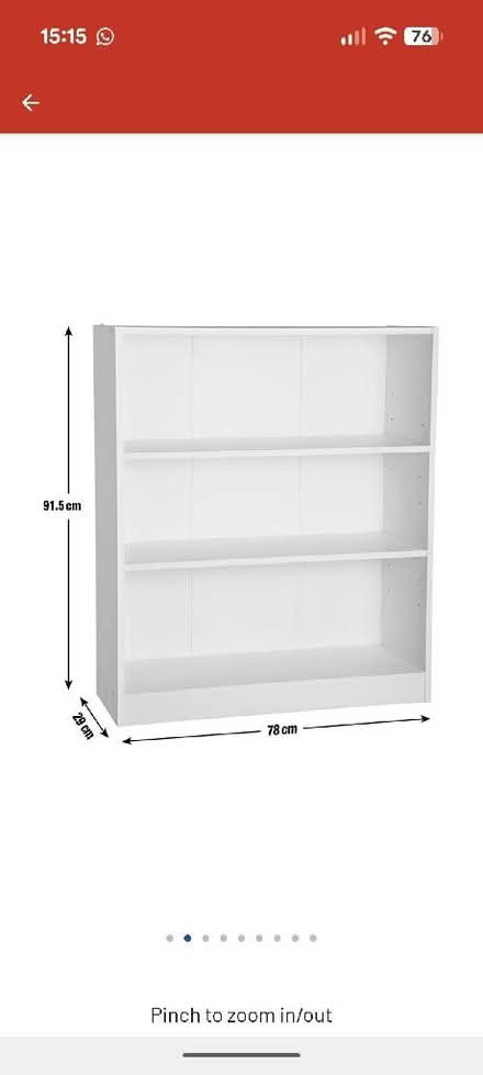 Photo of free White bookcases (Strood ME2) #2