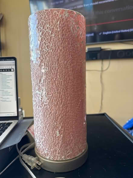 Photo of free Pink Crackle Design Floor Lamp (Clason Point Bronx NY) #1
