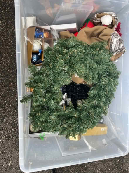 Photo of free Christmas decorations and tree stand (Fairfield Park) #3