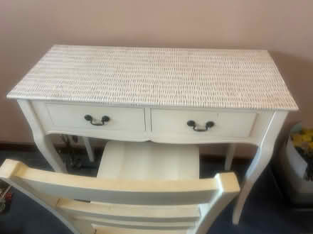 Photo of free White Vanity Table w/ Chair (Plymouth Meeting) #1