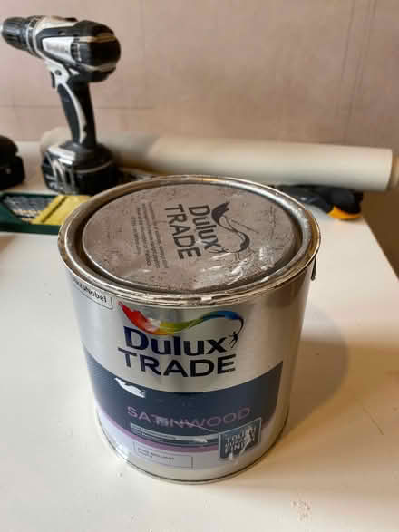 Photo of free Dulux Trade Satinwood Pure Brilliant White Paint (Risinghurst OX3) #1