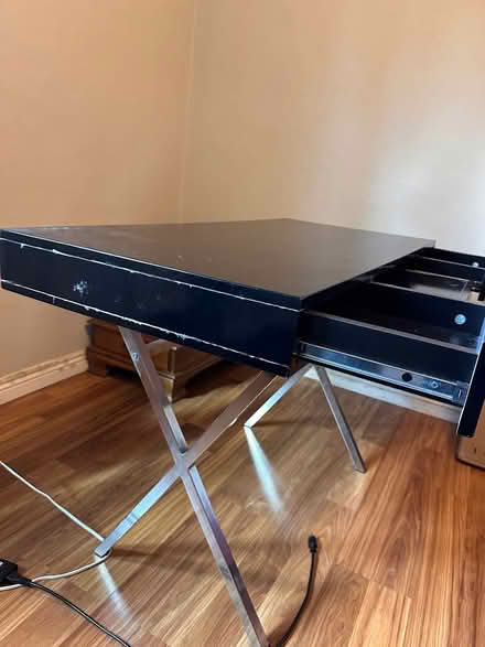 Photo of free Black Desk with Drawers (Near Sunnyvale downtown) #2