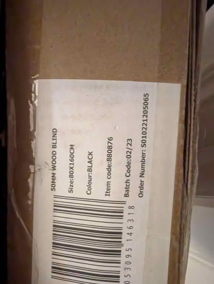 Photo of free wooden blind (Hartington Road BN2) #1