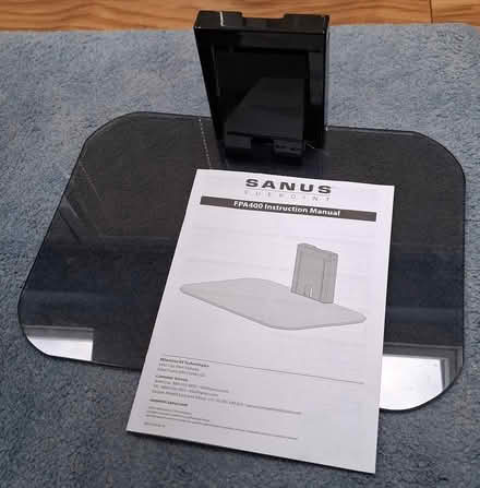 Photo of free Black Glass Media Wall Shelf (WA9) #1