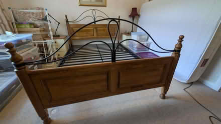 Photo of free Double bed frame and mattress (Liff DD2) #2