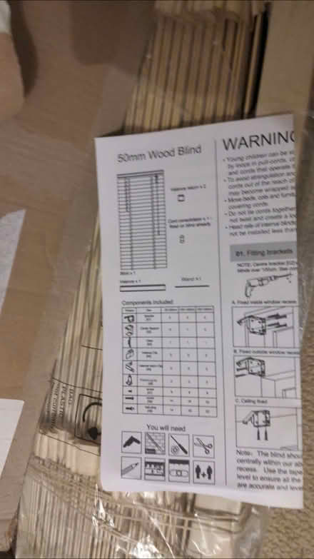 Photo of free wooden blind (Hartington Road BN2) #2