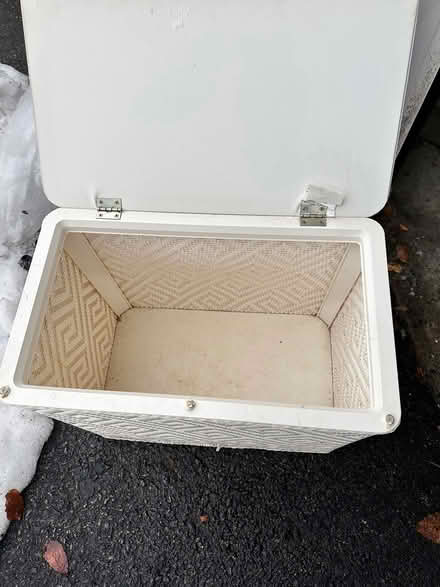 Photo of free Laundry hamper with lid/seat (Arlington Center) #2