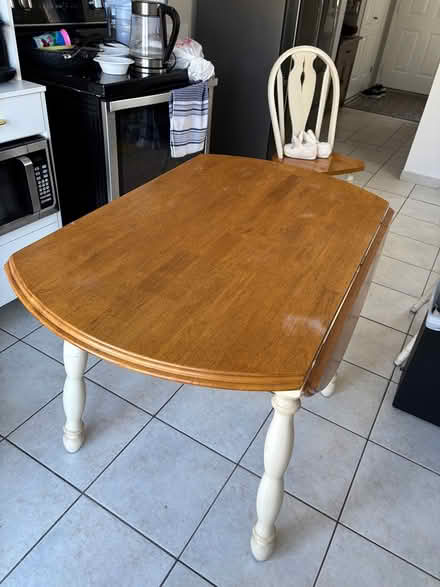 Photo of free Wood Foldable Table with 4 chairs (Near downtown) #2