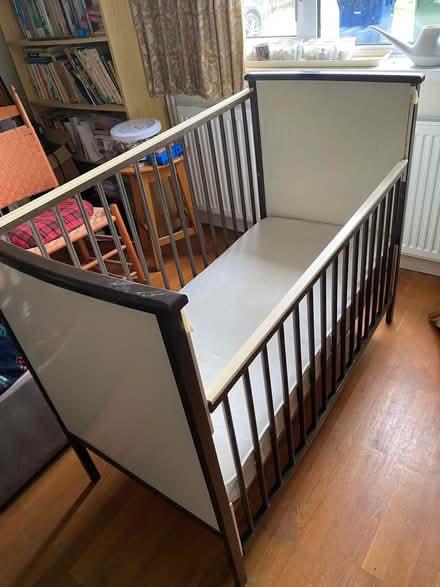 Photo of free Drop sided cot and mattress (Upper Wolvercote OX2) #1