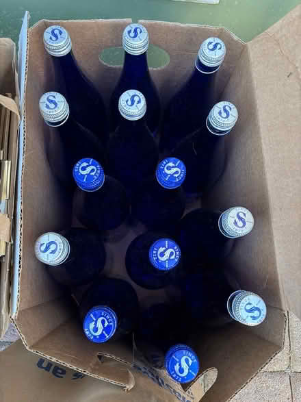Photo of free Blue and green glass bottles (Near 436/434 bear lake rd) #4