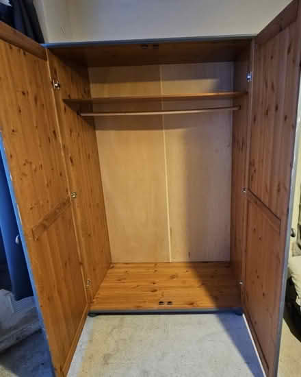 Photo of free Solid pine wardrobe (Old Woking GU22) #2