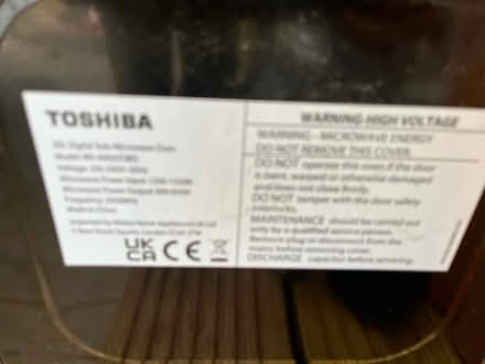 Photo of free Toshiba microwave oven (L35) #4