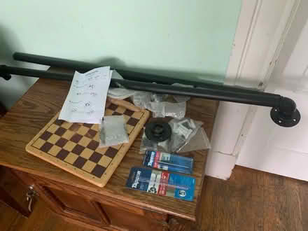 Photo of free 2 black pipe handrails (El Camino & Lafayette) #1