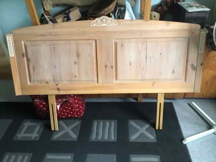 Photo of free 5 ft wooden headboard (Starston IP20) #1