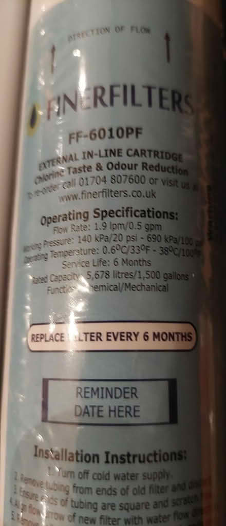 Photo of free 2 Fridge Water Filters (Horsham) #2