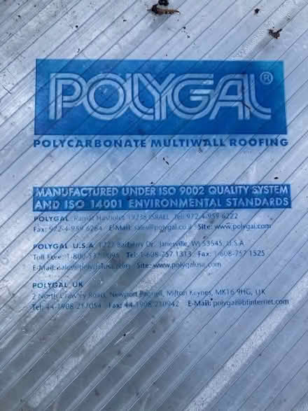 Photo of free Polycarbonite Multi-wall Sheets (Lake Hills area, Bellevue) #2