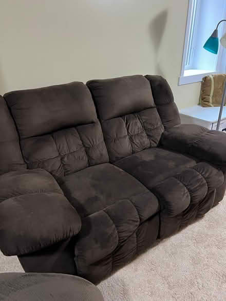 Photo of free Reclining loveseat (Brooklyn Center) #1