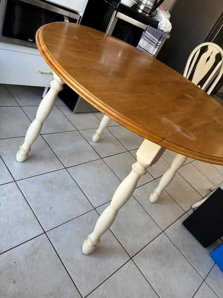 Photo of free Wood Foldable Table with 4 chairs (Near downtown) #1