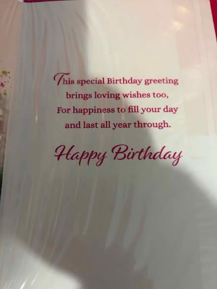 Photo of free Aunt birthday card (Westbury Wilts BA13) #2