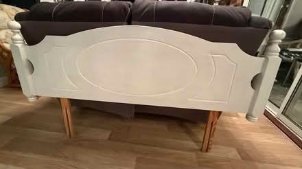 Photo of free 5ft white pine headboard (Gosport PO12) #1