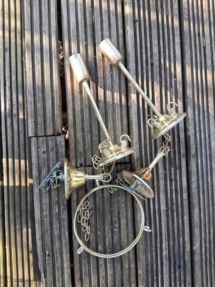 Photo of free 2 x Brass lights + brass ring (Bicknoller TA4.) #1